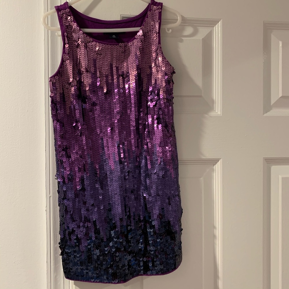 💜Purple Ombré GAP Sequin Dress-Size Girls 4/5💜